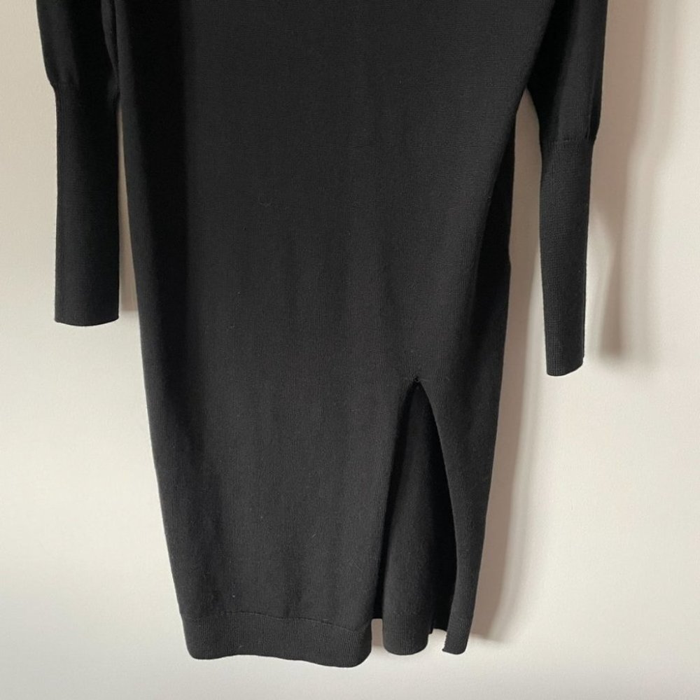Aritzia Wilfred Cyprie Merino Wool Mock Neck Chalet Sweater Midi Dress Sz XS - Picture 8 of 11